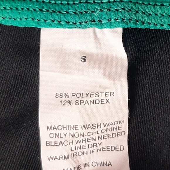 NWT FORWARD Joy Leggings Women's Size Small Black/Teal Polyester Yoga Athleisure - Picture 11 of 11